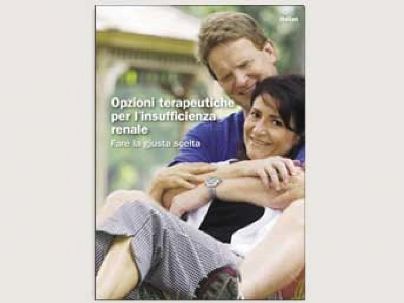 'Kidney failure treatment options' Italian version cover page