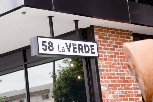 58 La Verde signage outside a building