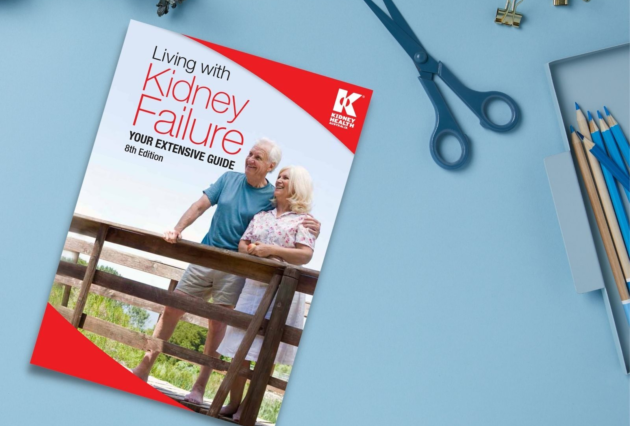 Book cover for booklet entitled: Living with Kidney Failure