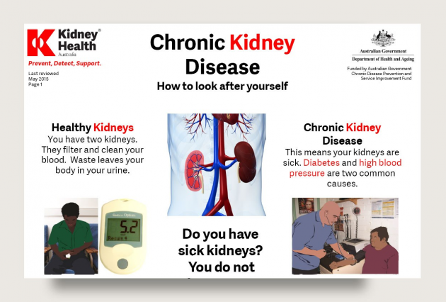 Chronic Kidney Disease fact sheet cover