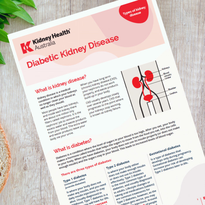 Diabetic kidney disease factsheet