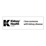 Sticker - I love someone with kidney disease