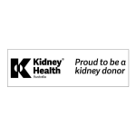 Sticker - Proud to be a kidney donor