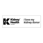 Sticker - I love my kidney donor